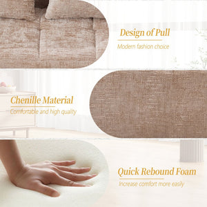 English Elm United Chenille Loveseat Sofa – Stylish Modular Sleeper For Small Spaces, Comfort & Versatility! W1568P255135-GIGA