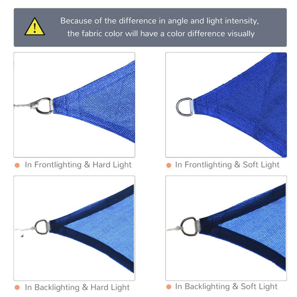 English Elm Sun Shade Sail Canopy Woven Polyethylene Uv Blocking Outdoor Patio Pool Cover T3971P383555