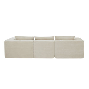 English Elm Christopher Knight Home® - 107" Compressed Sectional Sofas In Elegant Khaki - Modular Design, Cloud-Like Comfort & Durability! N771P346765V_N771P346766V