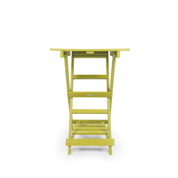 English Elm Summit Ridge Recycled Hdpe Outdoor Folding Bar Table Weather Resistant Eco Patio Yellow B2745P409709