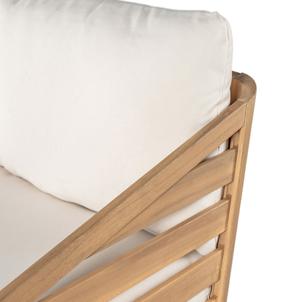 English Elm Christopher Knight Home® - Royal Acacia Loveseat & Coffee Table Set – Teak Finish, Water-Repellent Cushions, Durable 600lb Capacity N773P272055B