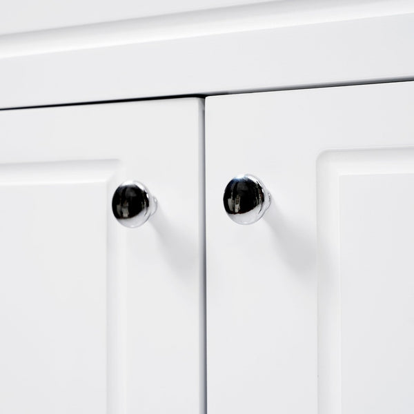 English Elm [video] 60 Inch Freestanding Bathroom Vanity Dual Resin Sinks Soft Close White Cabinet N759S351759K