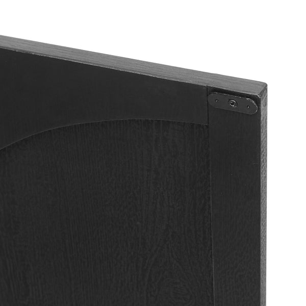 English Elm 2 Door Cabinet with Adjustable Shelves, Anti-Tip Safety, Pine Support Feet, Compact Storage Solution Black W688134369