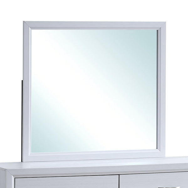 English Elm Glasgow Contemporary Dresser Mirror with Low-Distortion Glass and Sleek Frame for Modern Bedrooms White 39 L x 42 W x 3 H B078P349549