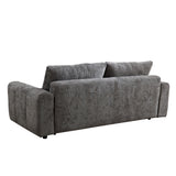 English Elm 94.49''Sleeper Sofa, Sofa Bed- 2 In 1 Pull Out Couch Bed With Storage Chaise For Living Room, Sofa Sleeper With Pull Out Bed, Dark Grey Couch