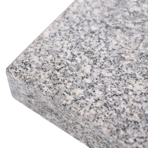 English Elm Christopher Knight Home® - UM-HOLDER Square 55lbs Granite Umbrella Base - Natural Grey Stainless Steel, Sleek 19x19x6.5" Stable Support N775P256432N
