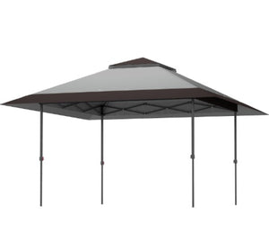 English Elm Large Vented Two-tier Patio Gazebo with Mesh Netting Steel Frame Backyard Shelter T3971P427080