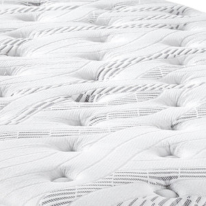 English Elm 10" Quilted Hybrid Mattress with Gel Foam and Coil Support for Restful Sleep B209P284739