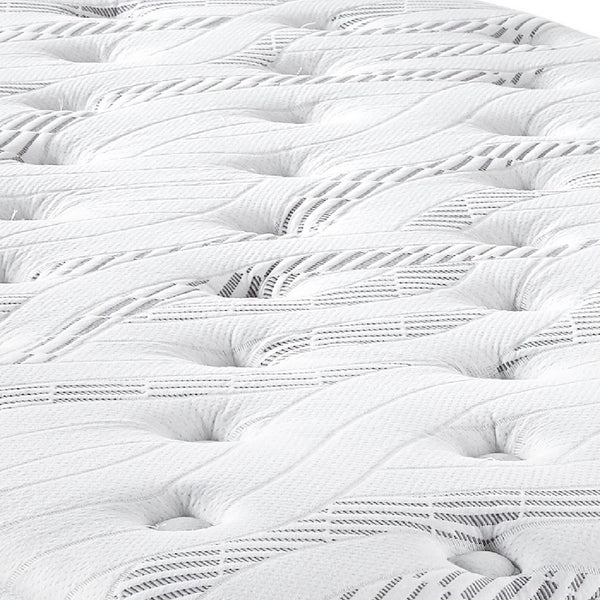 English Elm 10" Quilted Hybrid Mattress with Gel Foam and Coil Support for Restful Sleep B209P284739