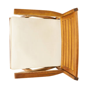 English Elm Christopher Knight Home® - Outdoor 6-Piece Acacia Wood Dining Set With Cozy Cushions & Handwoven Rattan Legs For Patios N773OD00041B