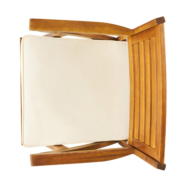 English Elm Christopher Knight Home® - Outdoor 6-Piece Acacia Wood Dining Set With Cozy Cushions & Handwoven Rattan Legs For Patios N773OD00041B