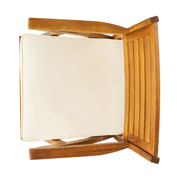 English Elm Helen Outdoor Acacia Hardwood Dining Chairs Curved Slat Back Patio Set of Two 54555.00TEA6_57488.00