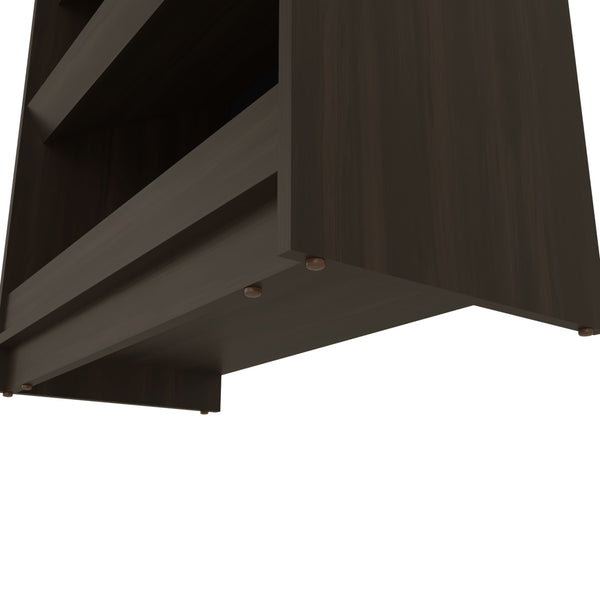 English Elm FM Nutrioso Tilt-Out Shoe Cabinet with Scratch-Resistant Finish, Space-Saving Design for Small Rooms Wenge 39.37 L x 19.29 W x 5.91 H B128P301390