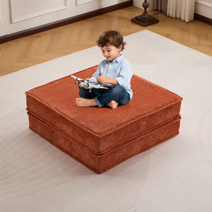 English Elm Compression Modular Sofa Bed - Convertible Mah-Jong Style, Soft Fleece, Memory Foam, No Assembly! W3723P377146