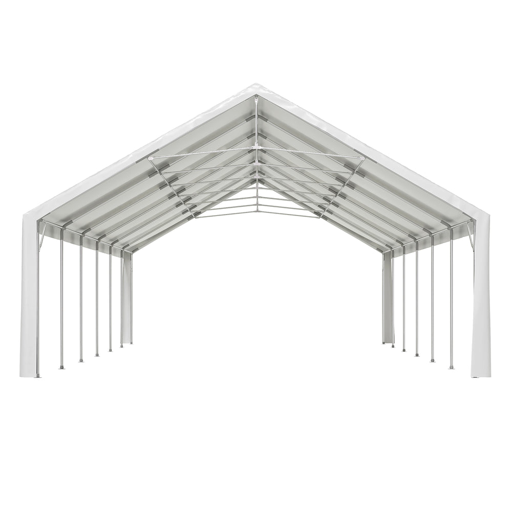 English Elm 20x40FT Heavy Duty Party Tent with Removable Sidewalls, 180g PE Waterproof Canopy & Galvanized Frame W1422S00041