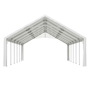 English Elm 20x40FT Heavy Duty Party Tent with Removable Sidewalls, 180g PE Waterproof Canopy & Galvanized Frame W1422S00041