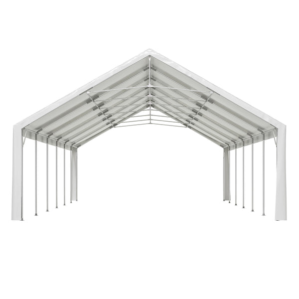 English Elm 20x40FT Heavy Duty Party Tent with Removable Sidewalls, 180g PE Waterproof Canopy & Galvanized Frame W1422S00041