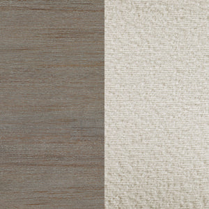 English Elm Medders Grey Wood Dining Side Chair Set of 2 — Coastal Farmhouse Acacia Veneer, Cream Upholstered Seats, Durable Comfort (35.75"H) B062P299787