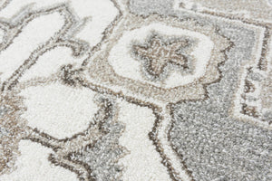 Alora Decor Conley Hand-Tufted Wool Area Rug With Persian-Inspired Design In Beige And Gray For Elegant Rooms 7'9" x 9'9" A01A0110104557999