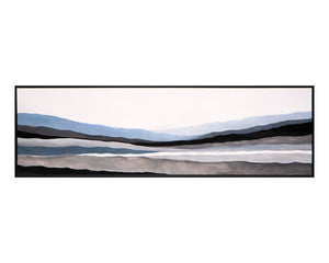 Mystic Landscape - 72" X 22" - Black Floater Frame A0209 Sunpan