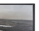 Lonesome Wetlands - 60" X 60" - Black Floater Frame A0288 Sunpan