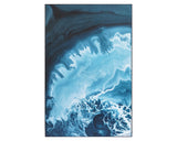 Aquamarine- Set of 2 - 40" X 60" - Distressed Brown Floater Frame A0297 Sunpan