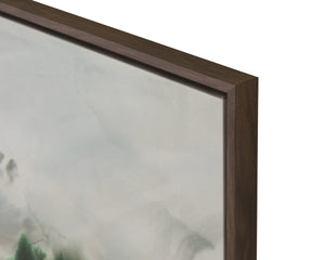 Sunpan Turner Classic Watercolour Canvas Art with Brown Floater Frame Meditative Landscape A0448