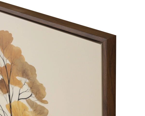 Sunpan Still September Autumn Canvas Print with Floating Wood Frame for Warm Interiors A0449