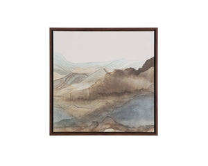 Sunpan Cordillera Mountain Landscape Canvas Art Hand Embellished Gel Texture Gallery Frame Cordillera I A0450