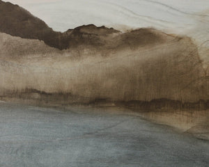 Sunpan Cordillera Mountain Landscape Canvas Art Hand Embellished Gel Texture Gallery Frame Cordillera II A0451