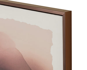 Sunpan Dream State Large Abstract Linen Print with Copper Floater Frame for Gallery Walls A0455