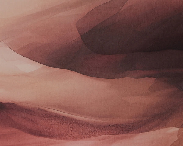 Sunpan Dream State Large Abstract Linen Print with Copper Floater Frame for Gallery Walls A0455