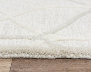 Alora Decor Ava Hand‑Tufted Beige Wool Rug With Geometric Texture — Durable, Neutral Artisan Design For Rooms 5' x 7'6" A06A0610100040576
