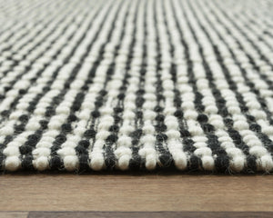 Alora Decor Kerala Hand-Woven 100% Jute Rug With Bold Black Geometric Pattern — Modern Boho Durable Accent 8'9" x 11'9" A12A1299200068919