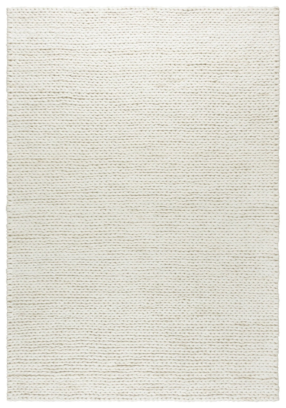 Alora Decor Kolkata Hand-Woven 100% Wool Rug — Ivory Beige Modern Boho Texture, Thick Pile Cozy Warmth Appeal 8'9" x 11'9" A13A1399000378919