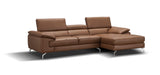 A973B Italian Leather Mini Sectional