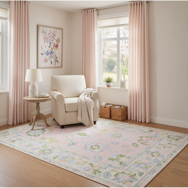 Oriental Weavers Addison Oushak Medallion Floral Indoor Rug Polyester Low Pile Entryway Accent 2' x 3' AADD04060091ST