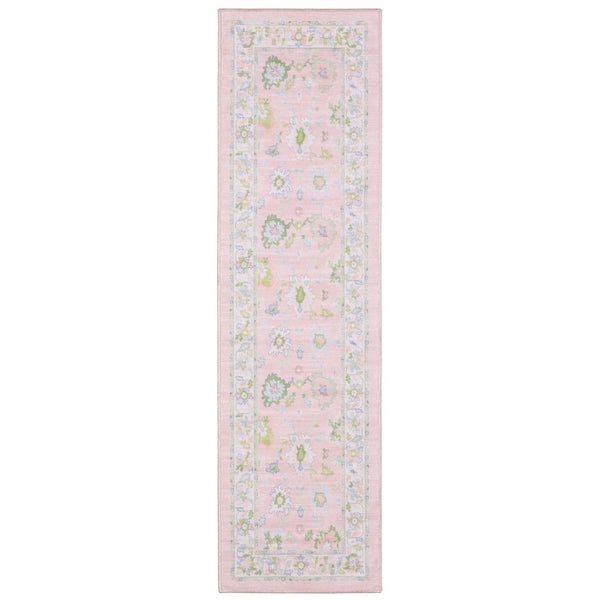 Oriental Weavers Addison Oushak Medallion Floral Indoor Rug Polyester Low Pile Entryway Accent 2' x 7' AADD04060213ST