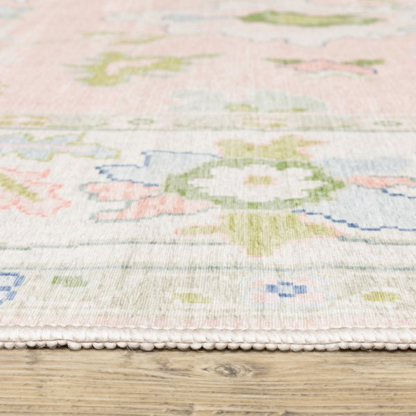 Oriental Weavers Addison Oushak Medallion Floral Indoor Rug Polyester Low Pile Entryway Accent 2' x 7' AADD04060213ST