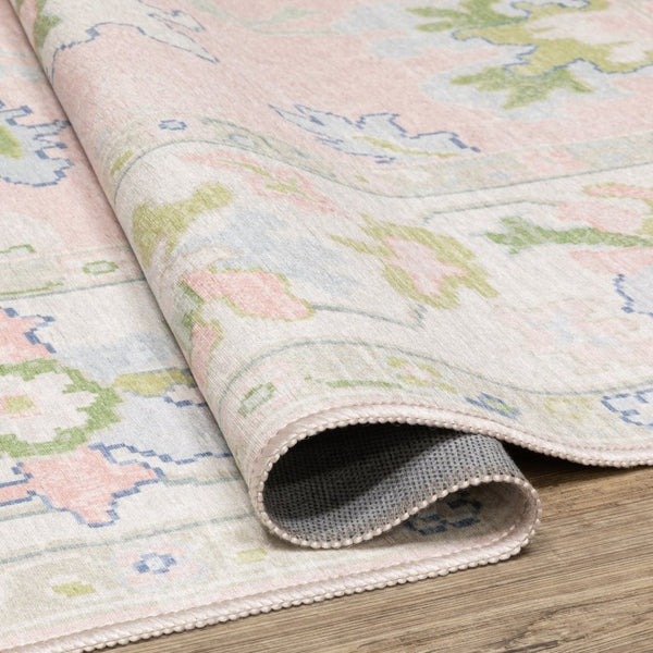 Oriental Weavers Addison Oushak Medallion Floral Indoor Rug Polyester Low Pile Entryway Accent 2' x 7' AADD04060213ST