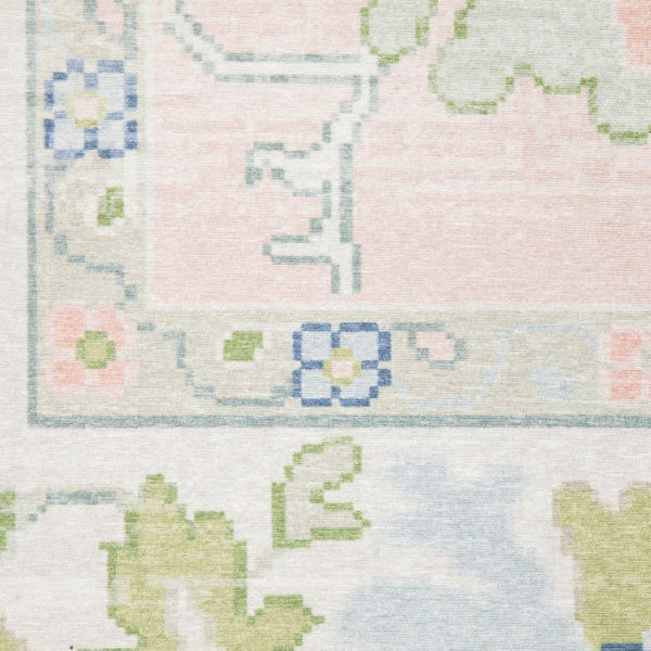 Oriental Weavers Addison Oushak Medallion Floral Indoor Rug Polyester Low Pile Entryway Accent 3'3" x 5' AADD04100152ST