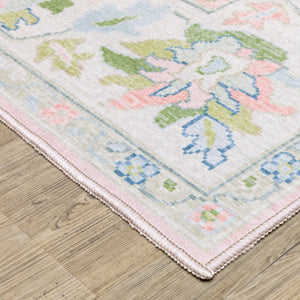 Oriental Weavers Addison Oushak Medallion Floral Indoor Rug Polyester Low Pile Entryway Accent 7'6" x 9'10" AADD04228300ST