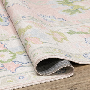 Oriental Weavers Addison Oushak Medallion Floral Indoor Rug Polyester Low Pile Entryway Accent 7'6" x 9'10" AADD04228300ST