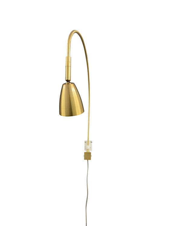 House Of Troy Advent Arch Led Plug-in Picture Light With Gu10 Bulb - Perfect For Illuminating Your Artworks! Natural Brass  Aaled-ntb