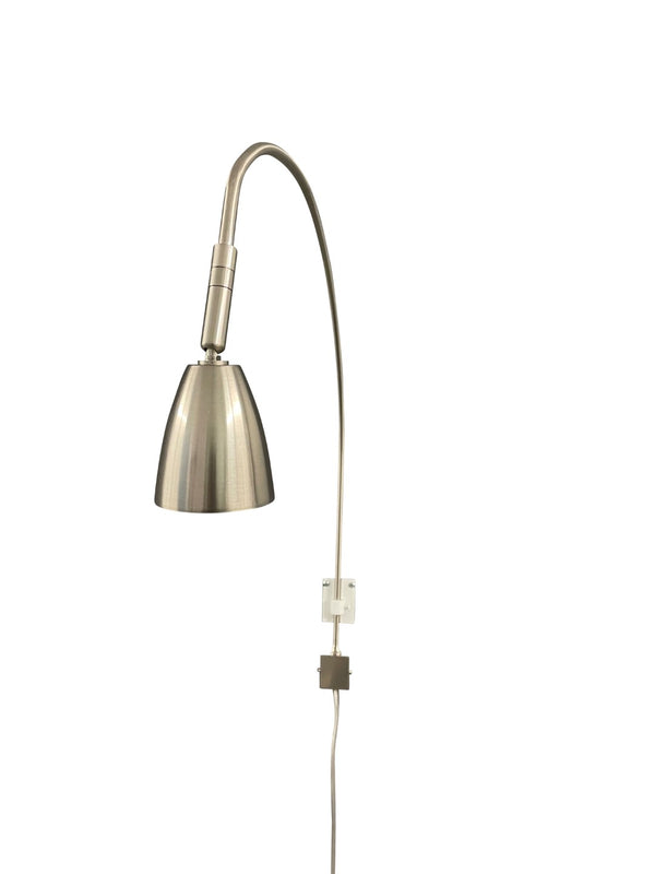 House Of Troy Advent Arch Led Plug-in Picture Light With Gu10 Bulb - Perfect For Illuminating Your Artworks! Satin Nickel  Aaled-sn