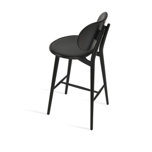 Soho Concept Aaron Counter Barstools: Solid Ash Walnut Frame With Black Wool Upholstery - 10-year Guarantee! Ash,Black  Soho-concept-dining-chair-10159