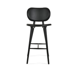 Soho Concept Aaron Counter Barstools - Solid Ash With Walnut Finish, Ergonomic Design & Italian Upholstery Guarantee Ash,Black  Soho-concept-dining-chair-07355