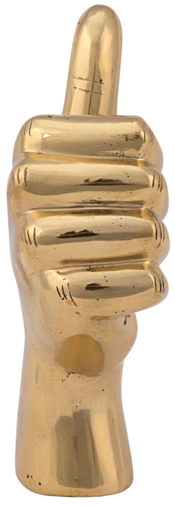 Noir Thumbs Up Brass Sculpture - Handcrafted Chic Décor, Unique Expressions, Perfect Gift for Any Space! AB-124BR