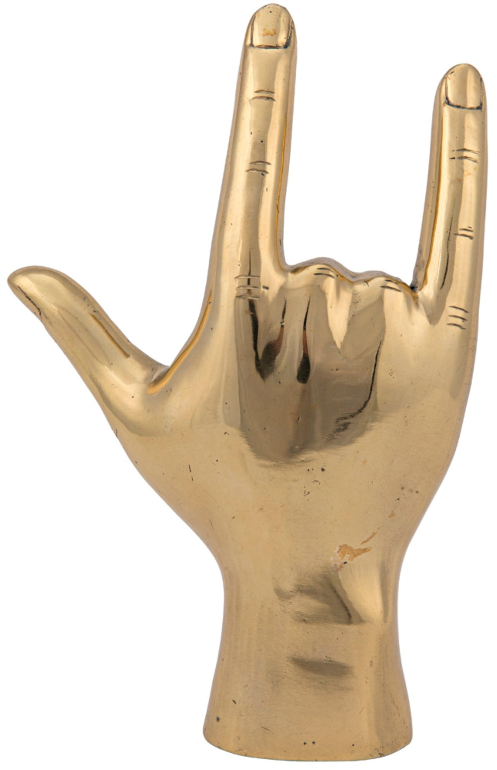 Noir I Love You, Handcrafted Brass Sculpture - Chic Tabletop Accent for Modern Decor & Thoughtful Gifts AB-128BR