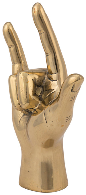 Noir I Love You, Handcrafted Brass Sculpture - Chic Tabletop Accent for Modern Decor & Thoughtful Gifts AB-128BR